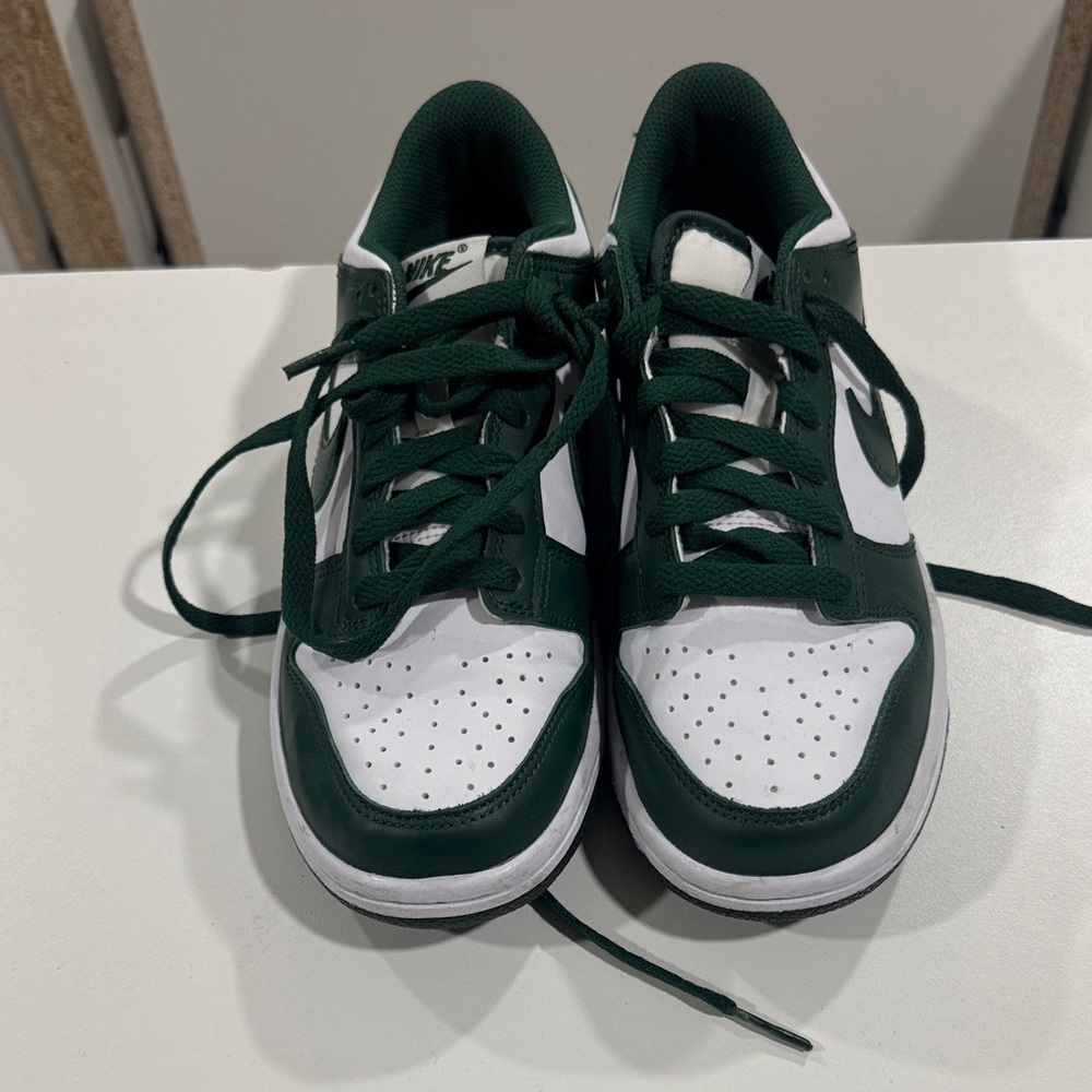 Nike low dunk MICHIGAN STATE Kids Sneakers Green and White